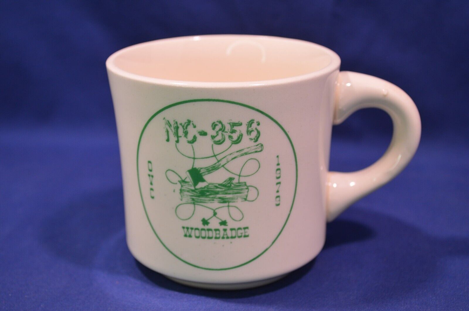 Vintage Boy Scout Coffee Mug Cup OVC Woodbadge,NC-356,1979,USA,Nice Condition