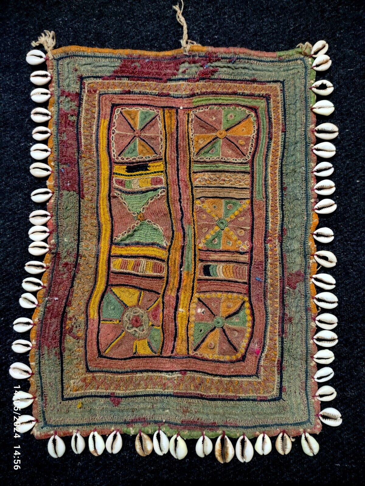 Antique Vintage Indian Banjara textile kutchi ethnic rabari tribal boho patch 22