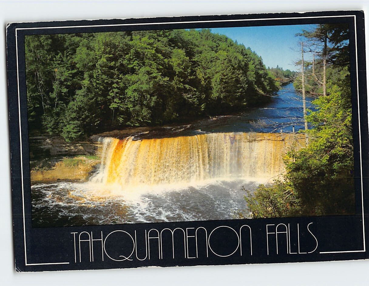 Postcard Upper Tahquamenon Falls Michigan USA