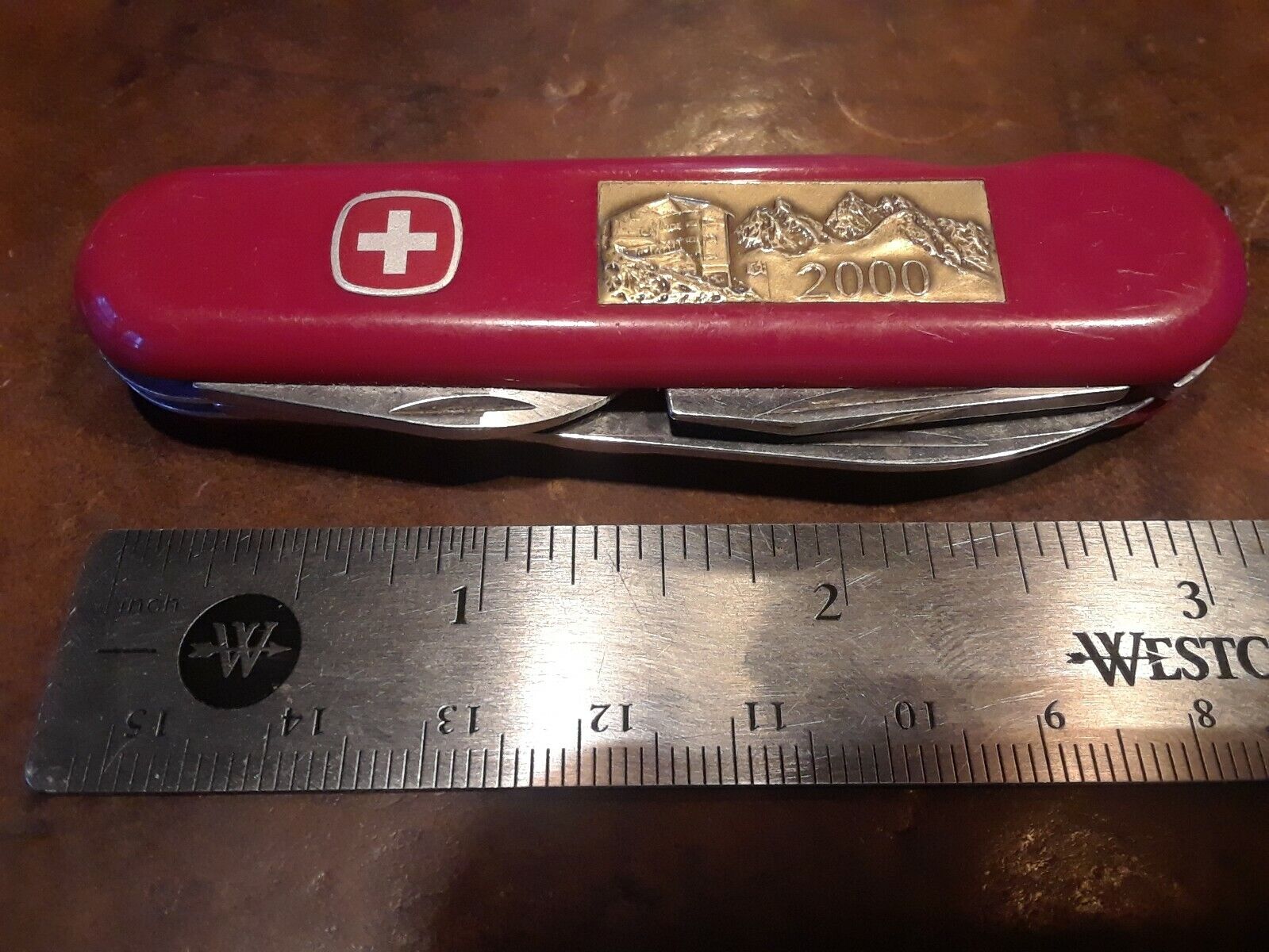 2000 WENGER PATROUILLE DES GLACIERS Swiss Army Folding Pocket Knife Multi Tool