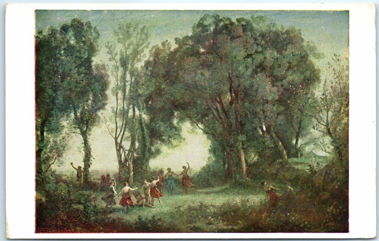 Postcard - Jean-Baptiste-Camille Corot: One Morning