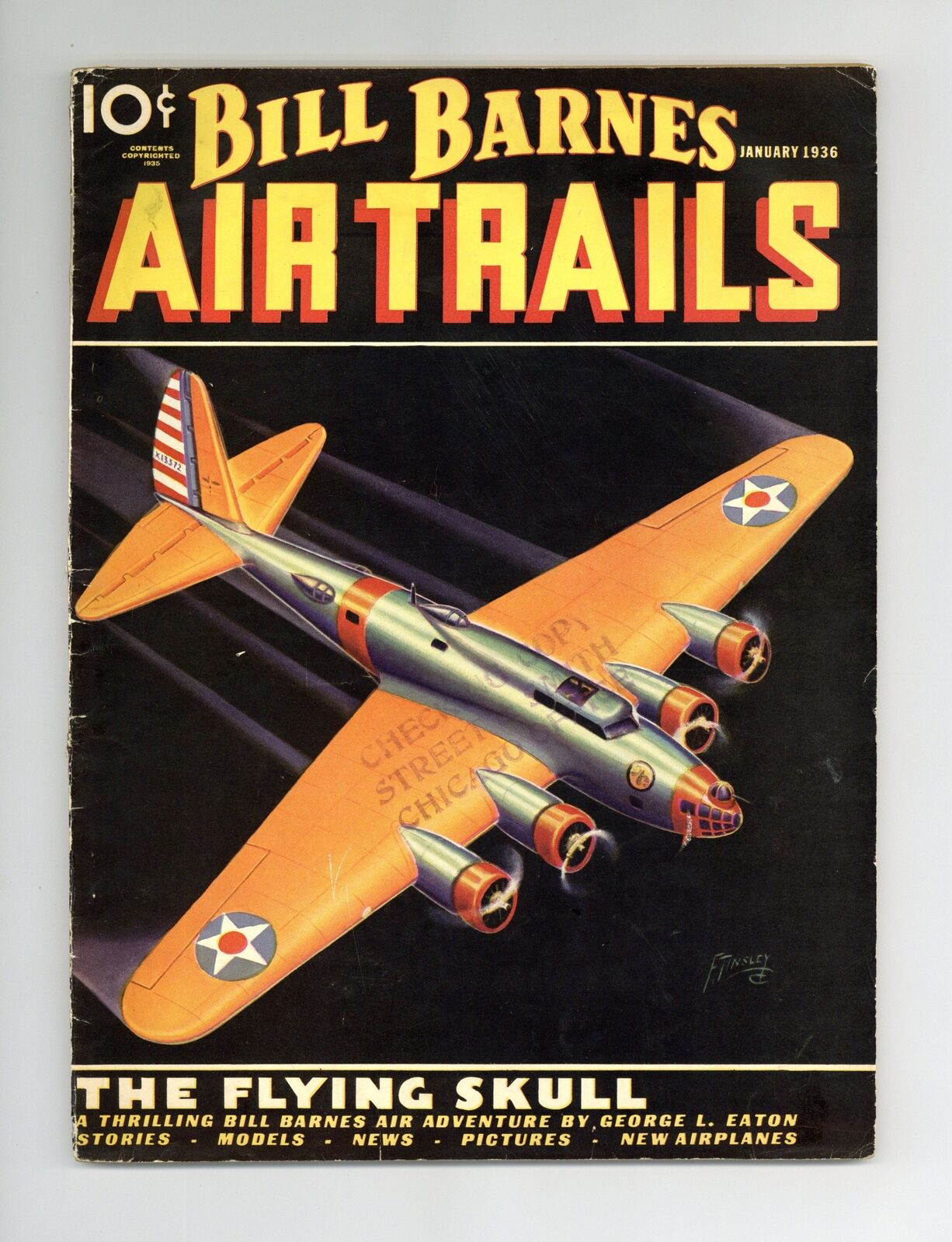 Bill Barnes Air Trails Pulp Jan 1936 Vol. 5 #4 VG