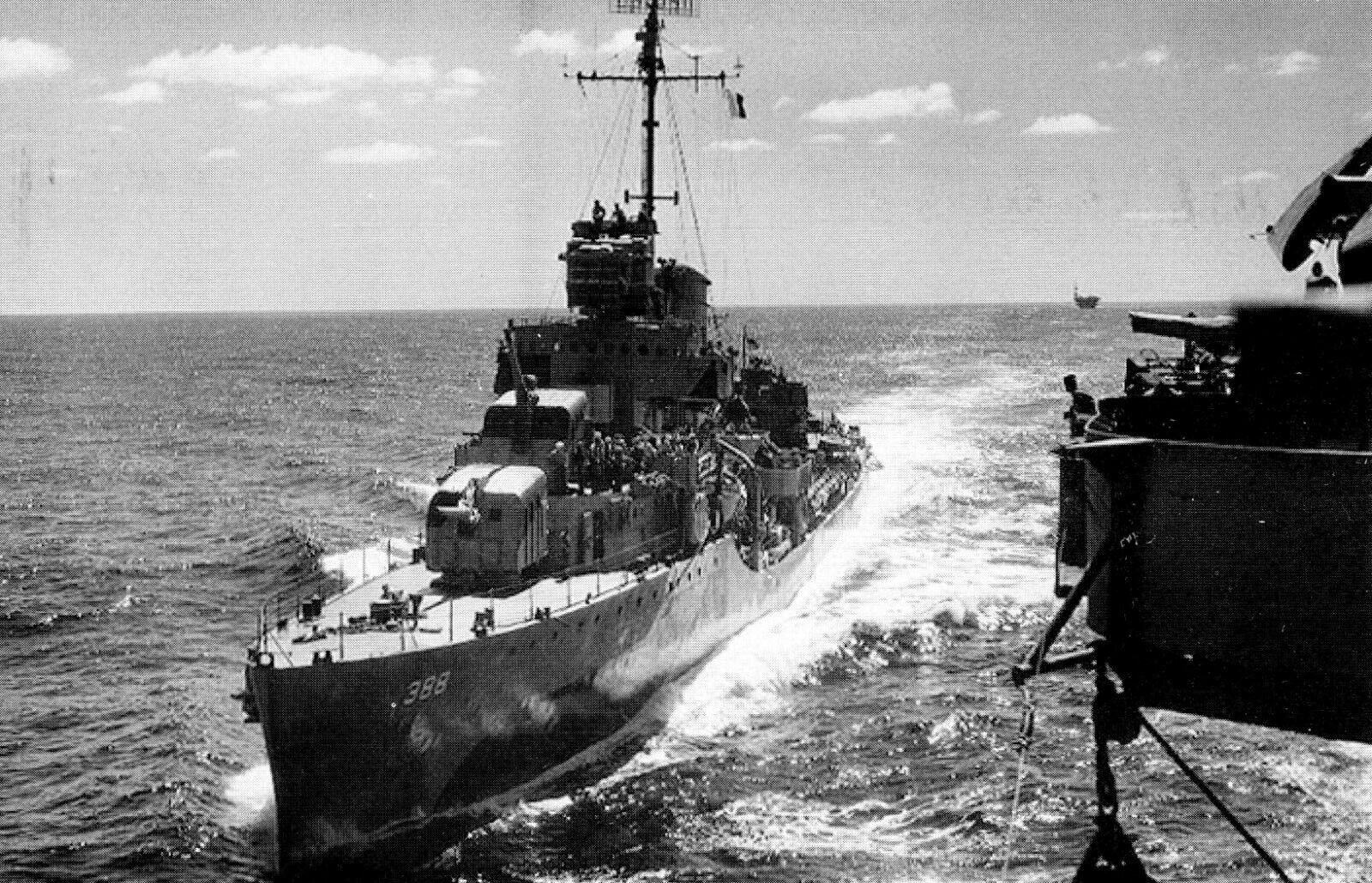 Postcard USS Helm DD-388 Destroyer