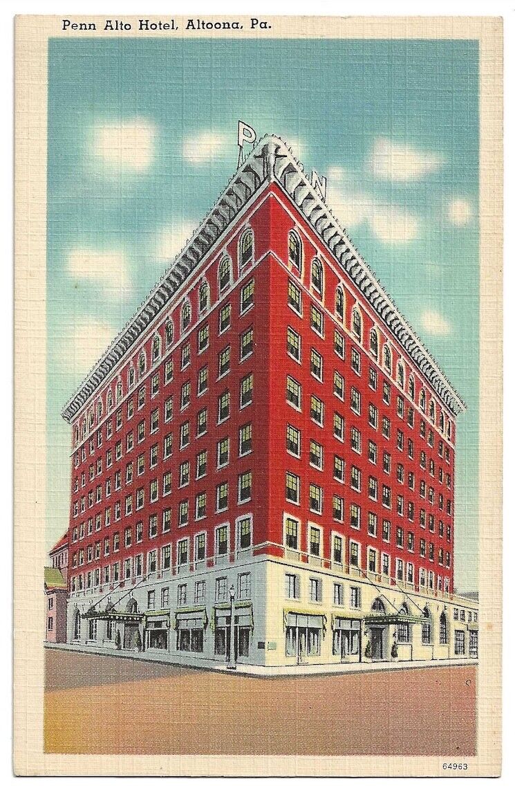 Altoona Pennsylvania c1940\'s Penn Alto Hotel