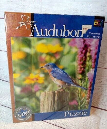 Audubon Eastern Bluebird Puzzle 500 pc NEW sealed Buffalo Games