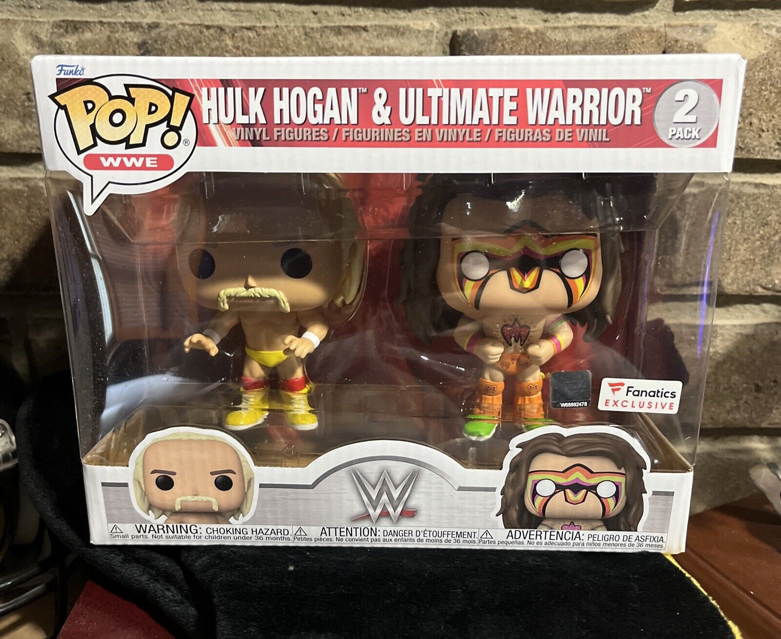 Funko Pop WWE WWF Hulk Hogan & Ultimate Warrior Fanatics Exclusive 2 Pack