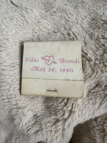 Rare Nikki Sixx 1990 Brandi Brandt Wedding Favor Matchbook Authentic