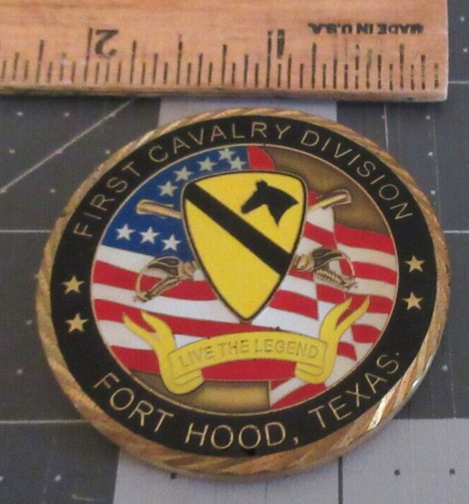 Army 1st Cavalry Division Commanding General First Team Challenge Coin