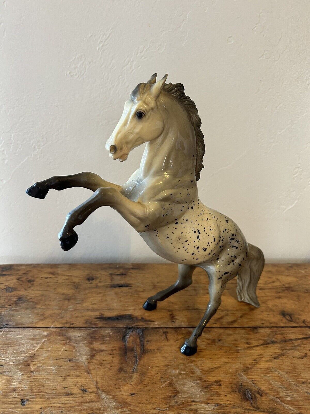 Vintage Breyer Glossy  “King” Appaloosa Fighting Stallion #32, 1961-1966, Nice