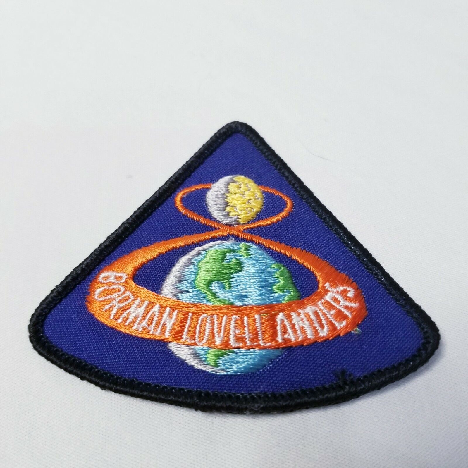 Vintage 1968 Apollo NASA Space Patch  - Borman Lovell Anders 3” Embroidered 
