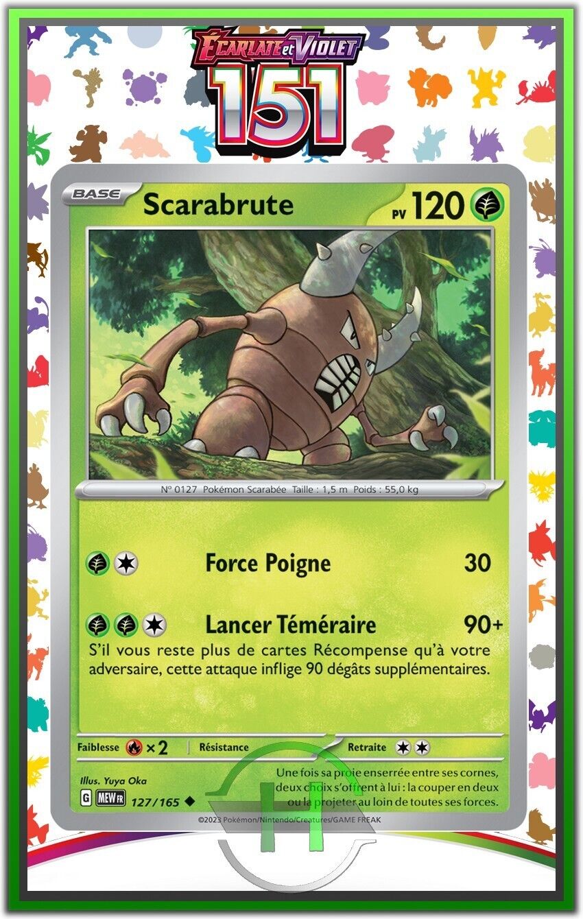 Scarabrute - EV3.5:151 - 127/165 - New French Pokemon Card