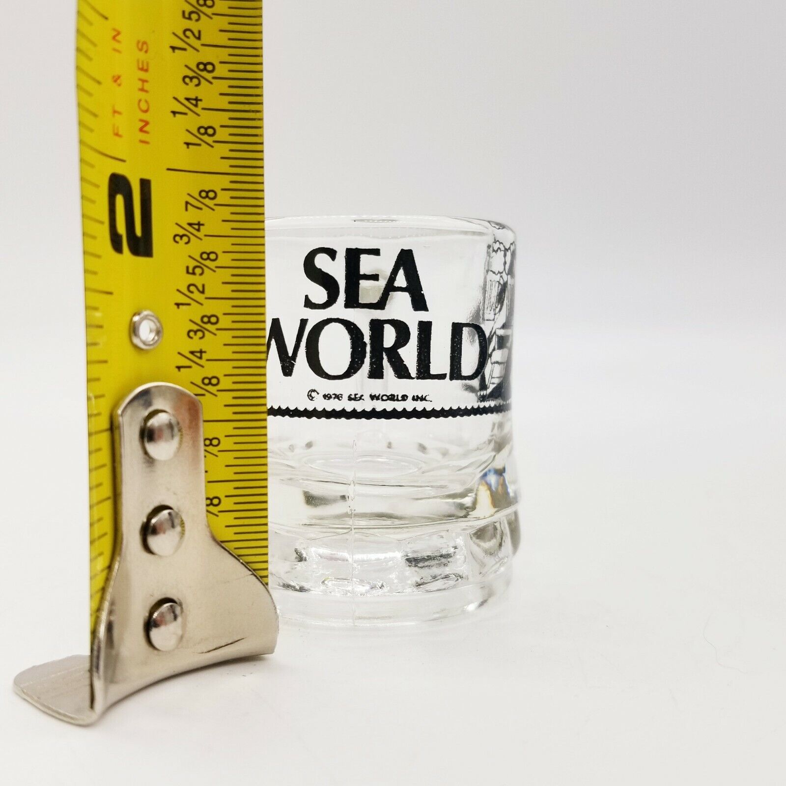 Vintage 1976 SeaWorld Mug Shot Glass 2\