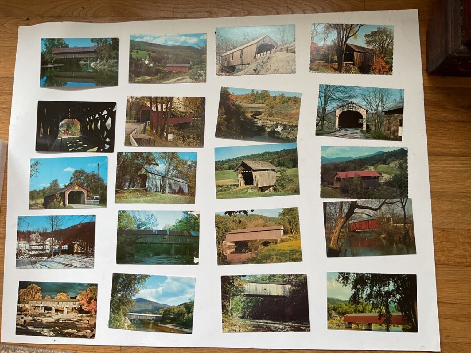 Large Postcard lot (37] of Covered Bridges