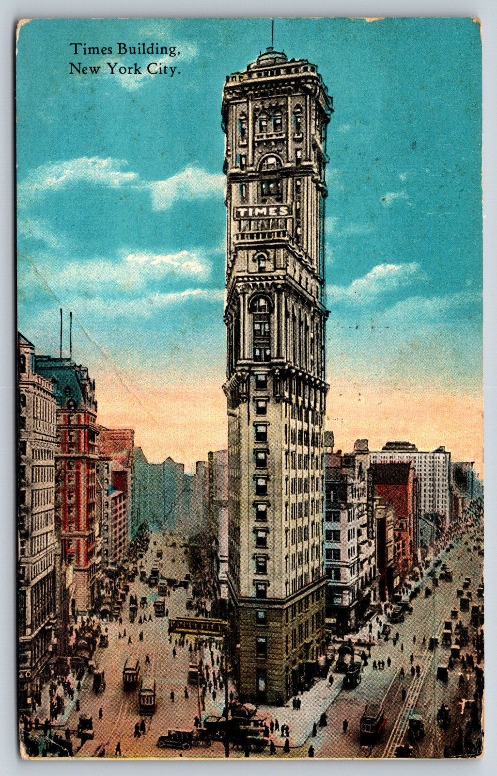 Times Building, New York City, NY Vintage Postcard