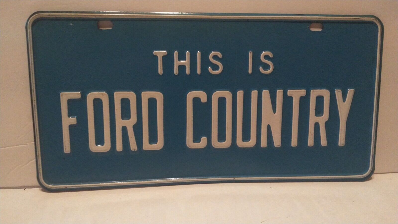 Original Vintage Ford  License Plate This Is Ford Country Rare 1950s - 1960s