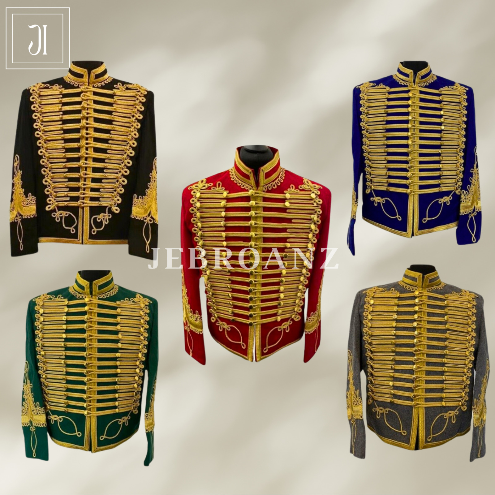 New Napoleonic Hussar Uniform Miltary Style Tunic Pelisse Jimmi Hendrix Jacket