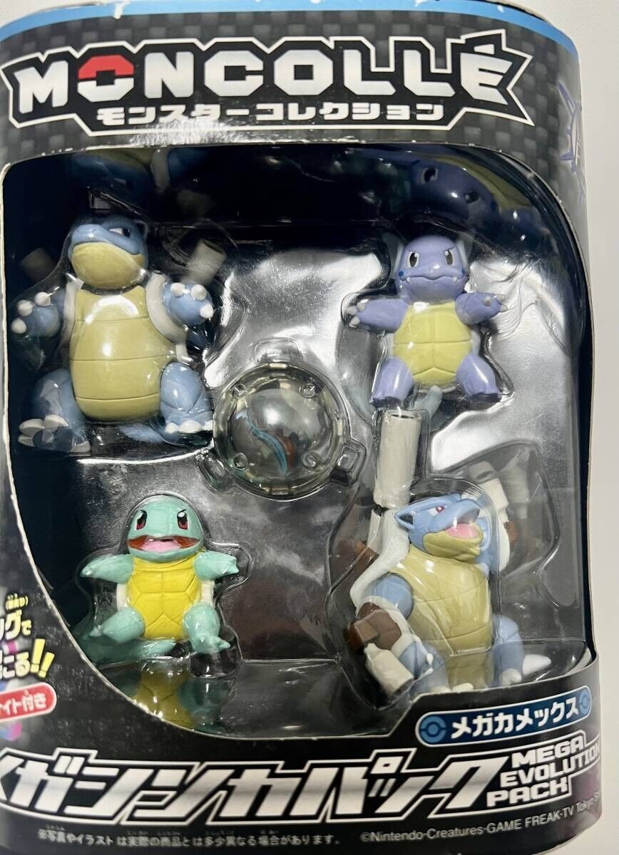 Pokémon Moncolle Mega Evolve Pack Squirtle Wartortle Blastoise