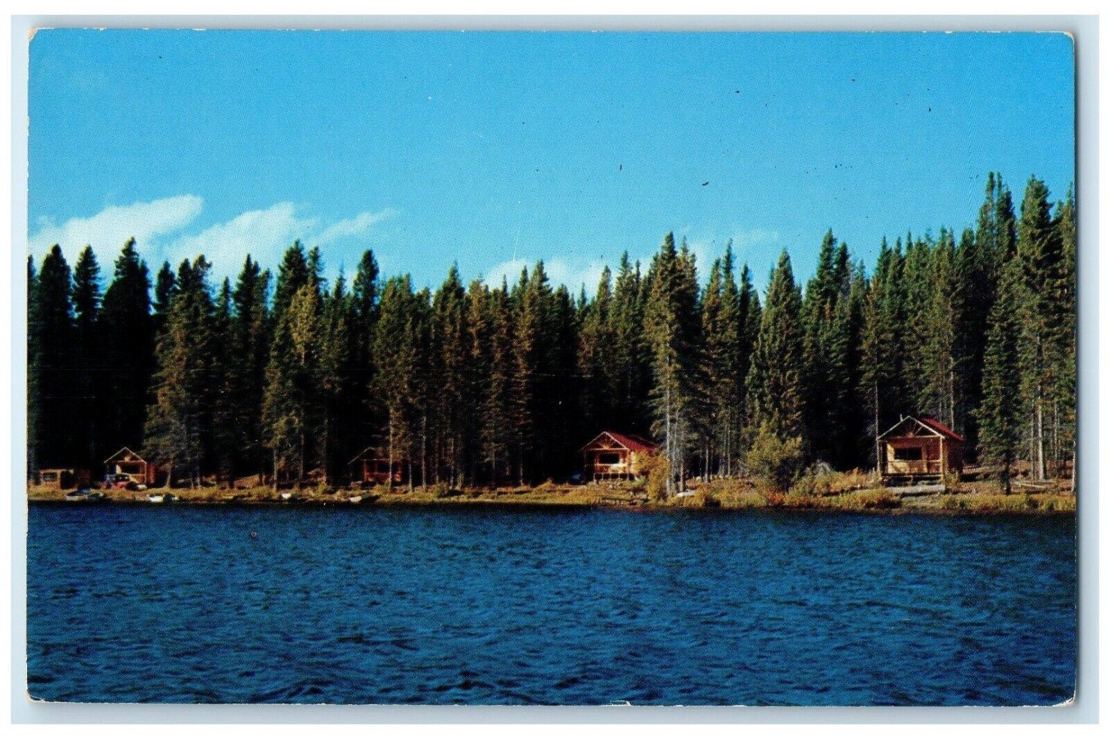 c1960\'s Mel Ebert\'s Hi-Hium Lake Fishing Camp Ashcroft BC Canada Postcard