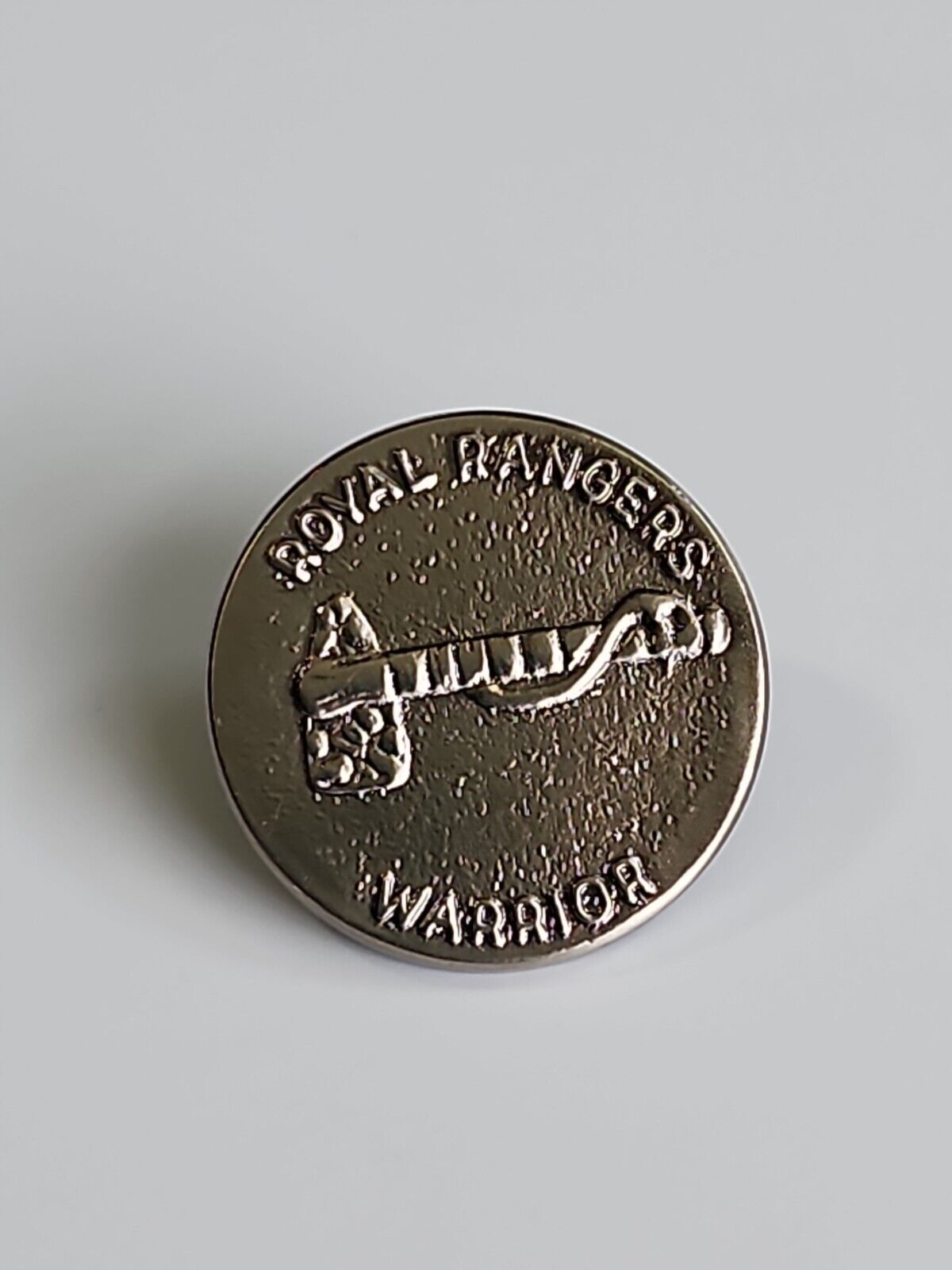 Royal Rangers Warrior Merit Award Lapel Pin Silver Color Metal Tomahawk