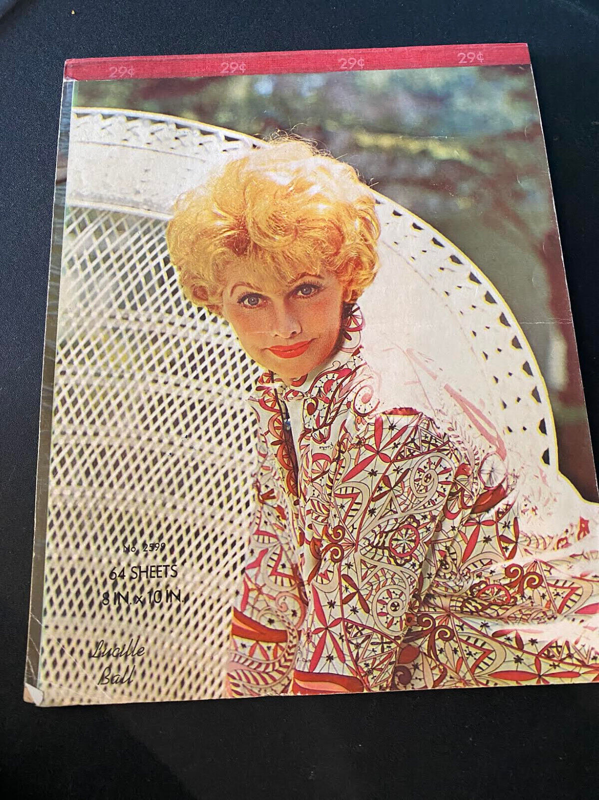 Lucille Ball notebook pad of paper, VERY RARE