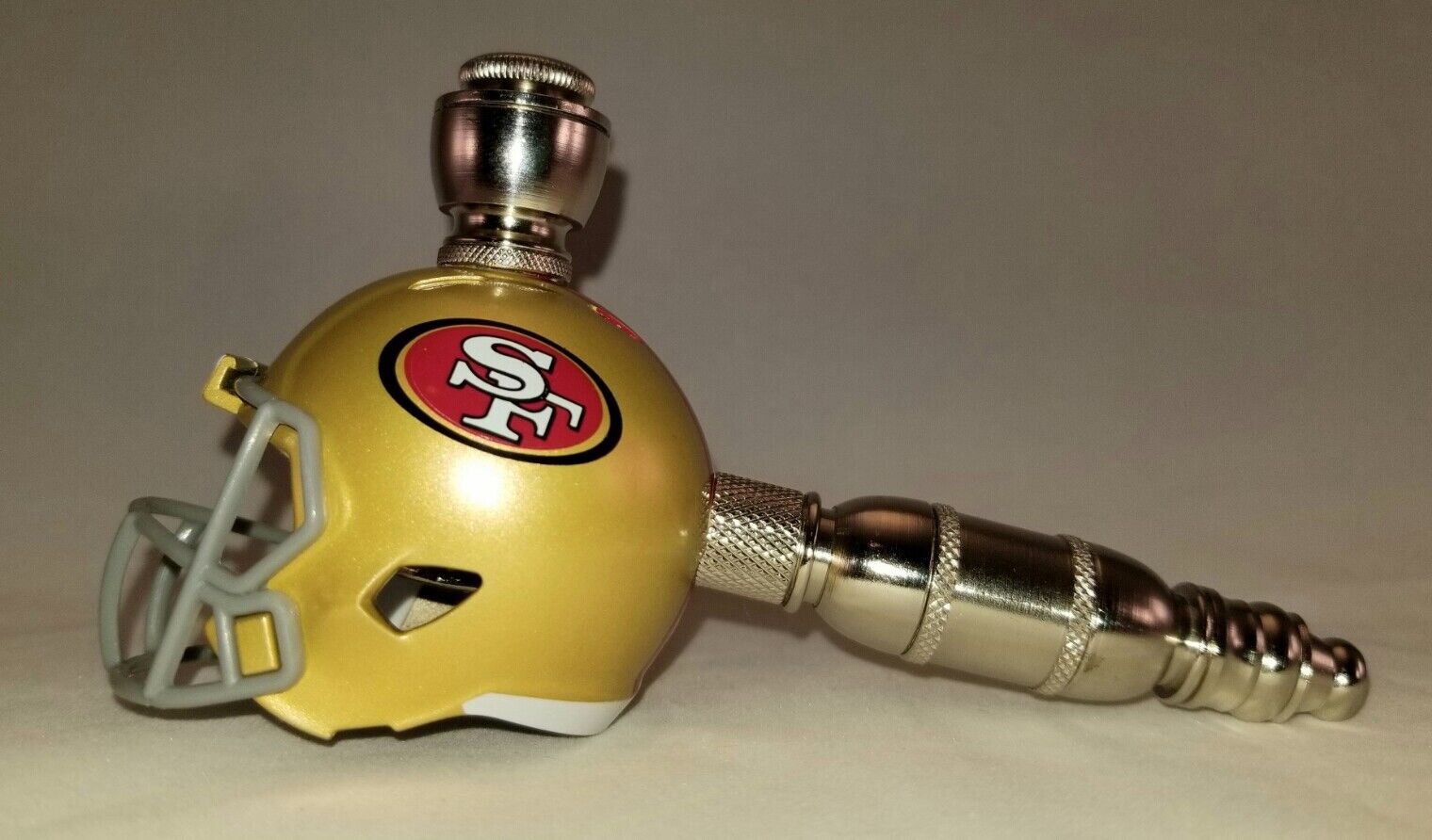 SAN FRANCISCO 49ERS NFL FOOTBALL HELMET SMOKING PIPE LARGE STRAIGHT