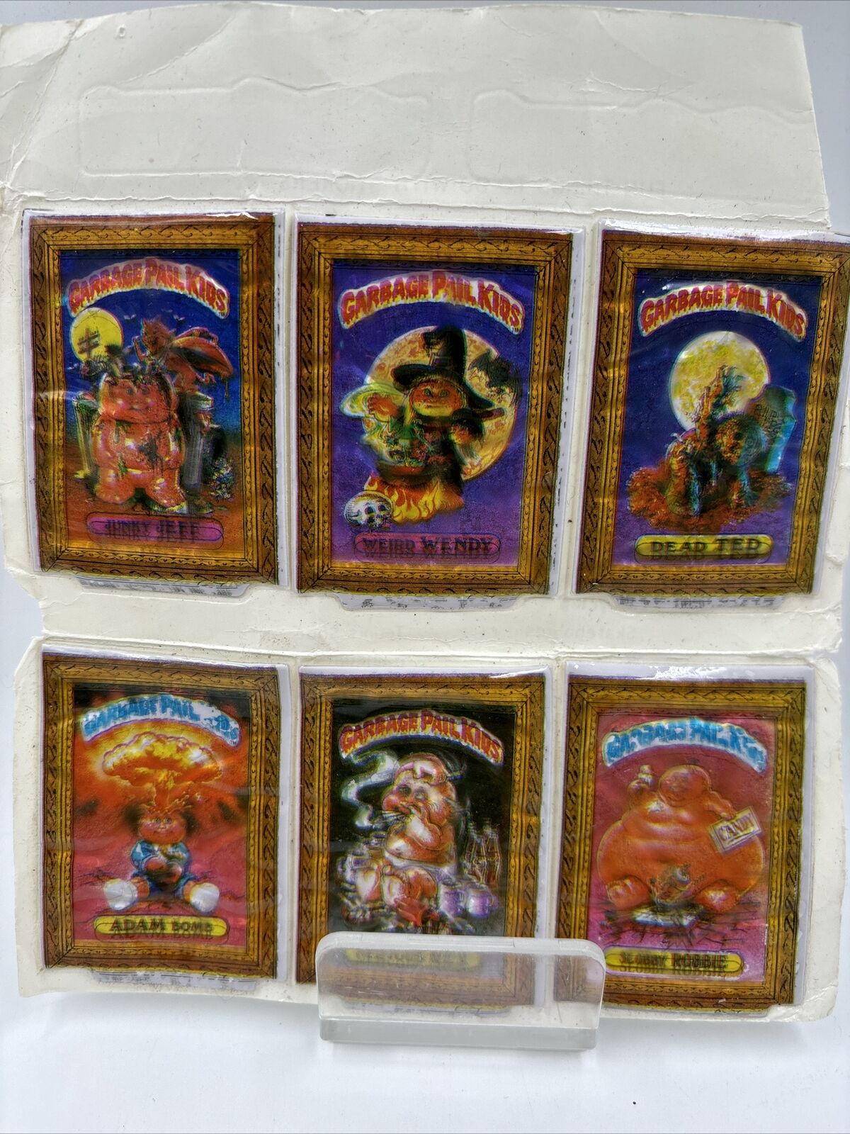 🔥🔥RARE DOUBLE PRINTED 1986 TOPPS Garbage Pale Kids Stick-Ons Lot Of 6 Stickers
