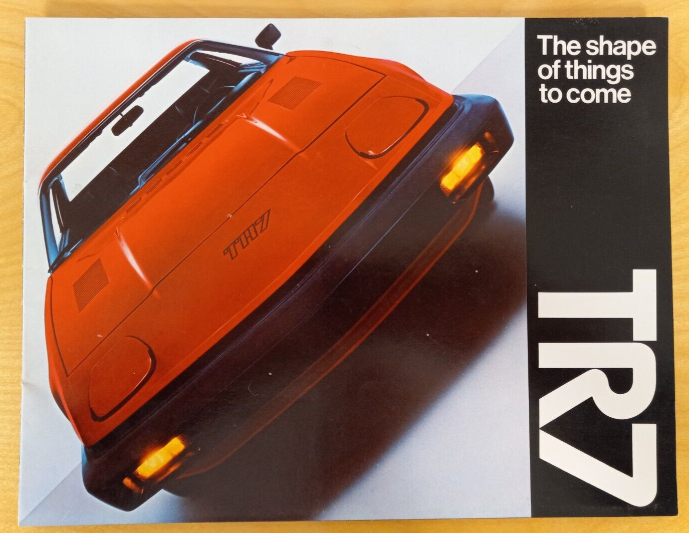 Vintage Original 1975 Triumph TR7 Sales Brochure - The Shape of Things to Come