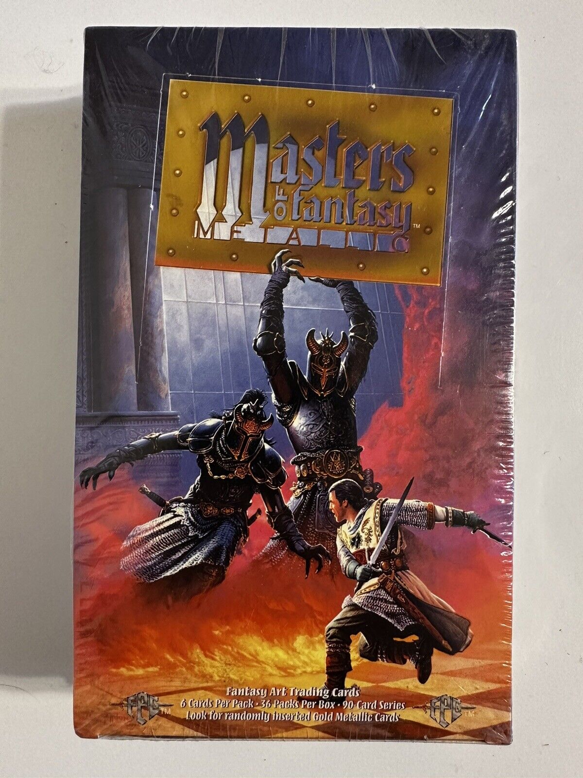 1996 Masters of Fantasy Metallic Factory NEW Factory Sealed Hobby Box (36 Packs)