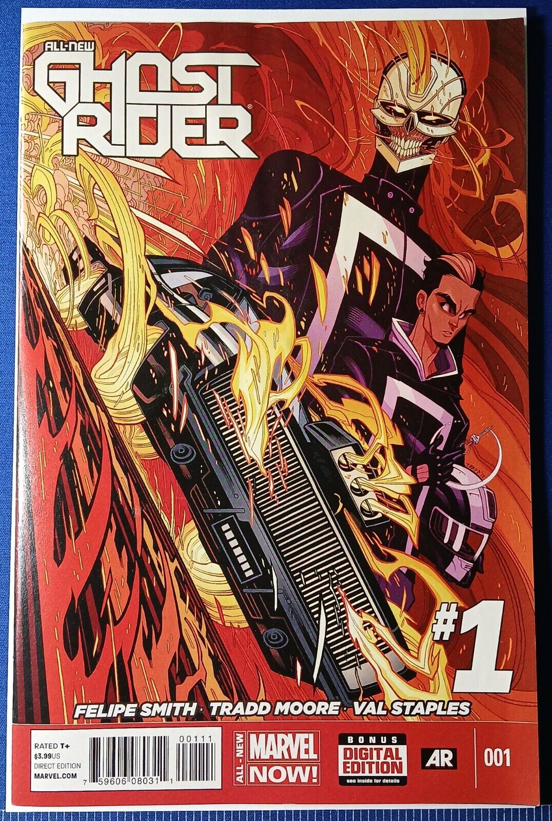 Marvel All-New Ghost Rider #1 KEY 1st App Robbie Reyes Smith 2014 Low Grade