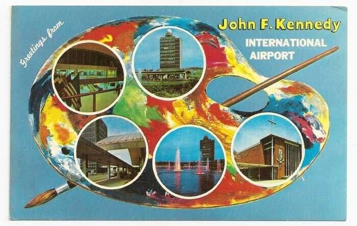 Chrome Postcard John F Kennedy International Airport