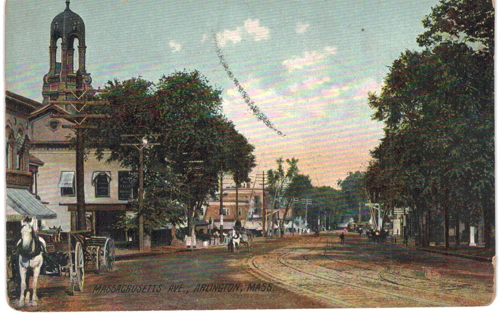 Arlington Massachusetts Avenue 1910 MA 