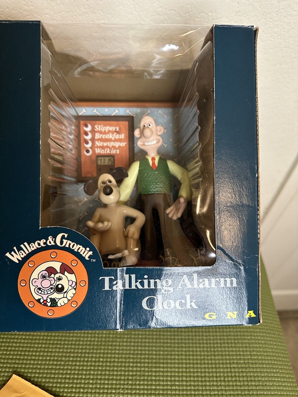 Wallace & Gromit Talking Alarm Clock Vintage Wesco 1995 Brand New Unused - Boxed