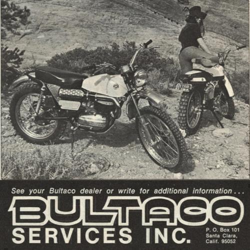 BULTACO MOTORCYCLE DIRT BIKE MINI BIKE  LOBITO MKIII 1970 PRINT AD MOTOCROSS  CA