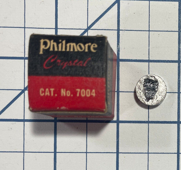 NEW OLD STOCK NOS PHILMORE CAT. NO. 7004 GALENA CRYSTAL IN ORIGINAL BOX