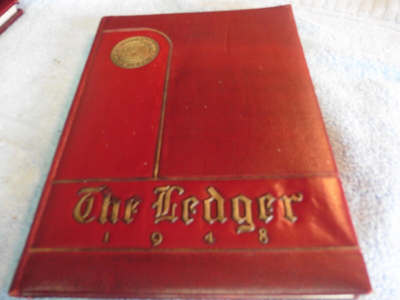 Antique college yearbook The ledger 1948 Bryant College providence 1863 ad