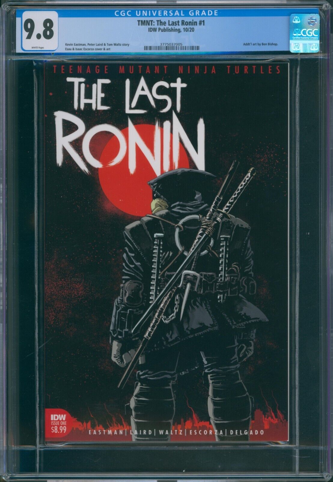 The Last Ronin 1 CGC 9.8 1st Print Cover A IDW 2020 Teenage Mutant Ninja Turtles