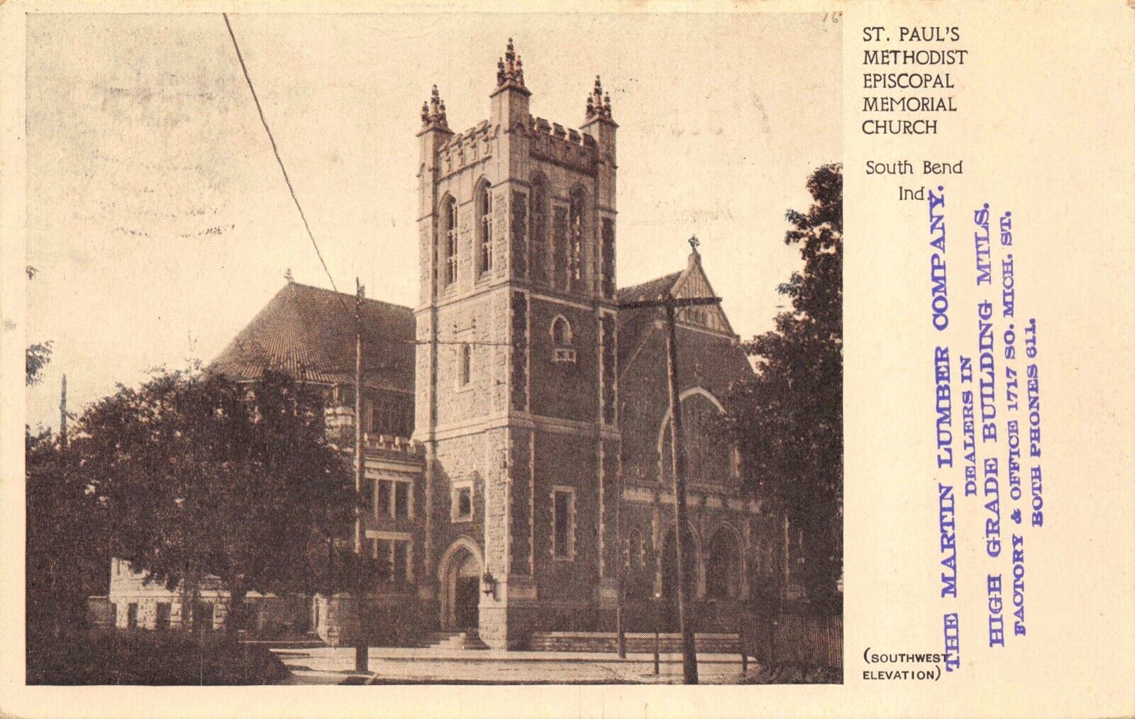PC St. Paul's Methodist Episcopal Memorial Church in South Bend, Indiana~129873