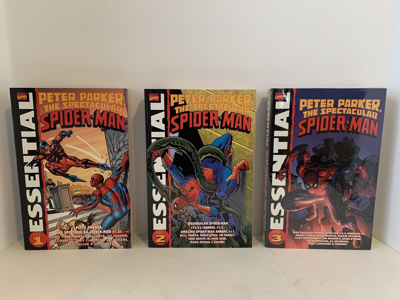 Marvel Essential Peter Parker The Spectacular Spider-Man Vol. 1 2 3 PPTSS