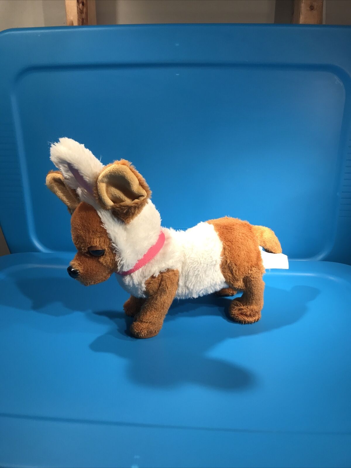 Gemmy Easter Bunny Hop Dancing Animated Plush Dog Hops and Make Sounds - WORKS