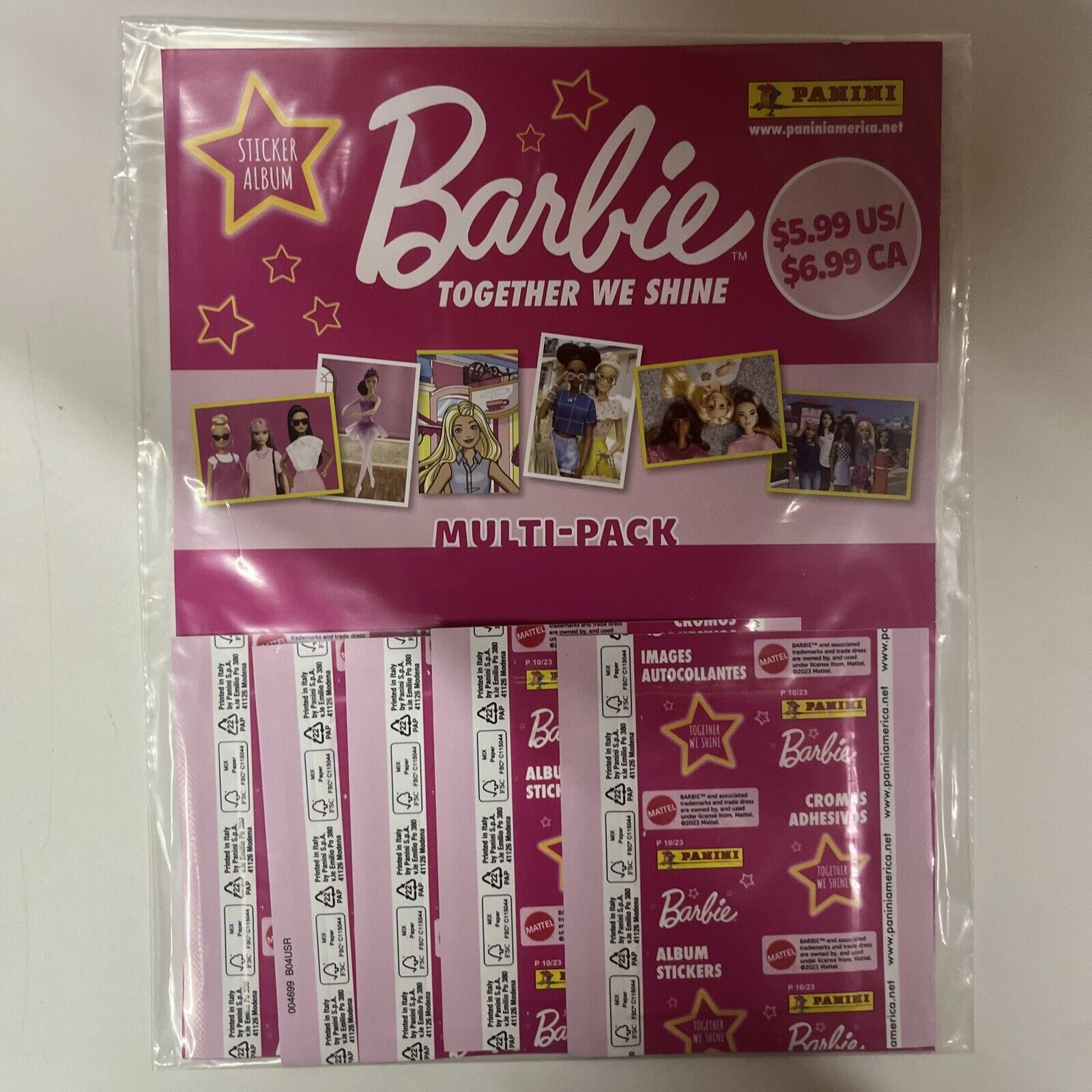 Panini 2023 Barbie Stickers Together We Shine