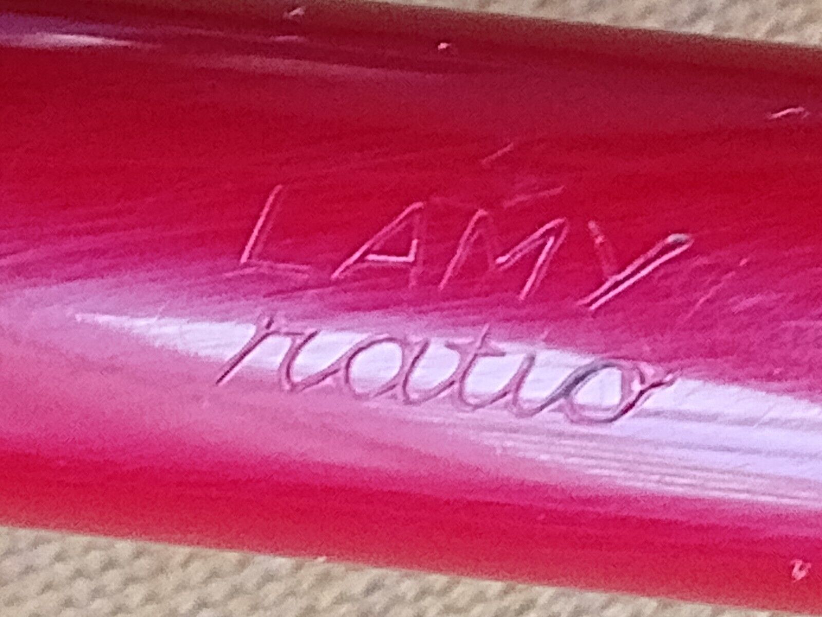 LAMY RATIO 47P FK RED FOUNTAIN PEN MADE IN GERMANY 1960\'s NIB SIZE #OM VERY RARE