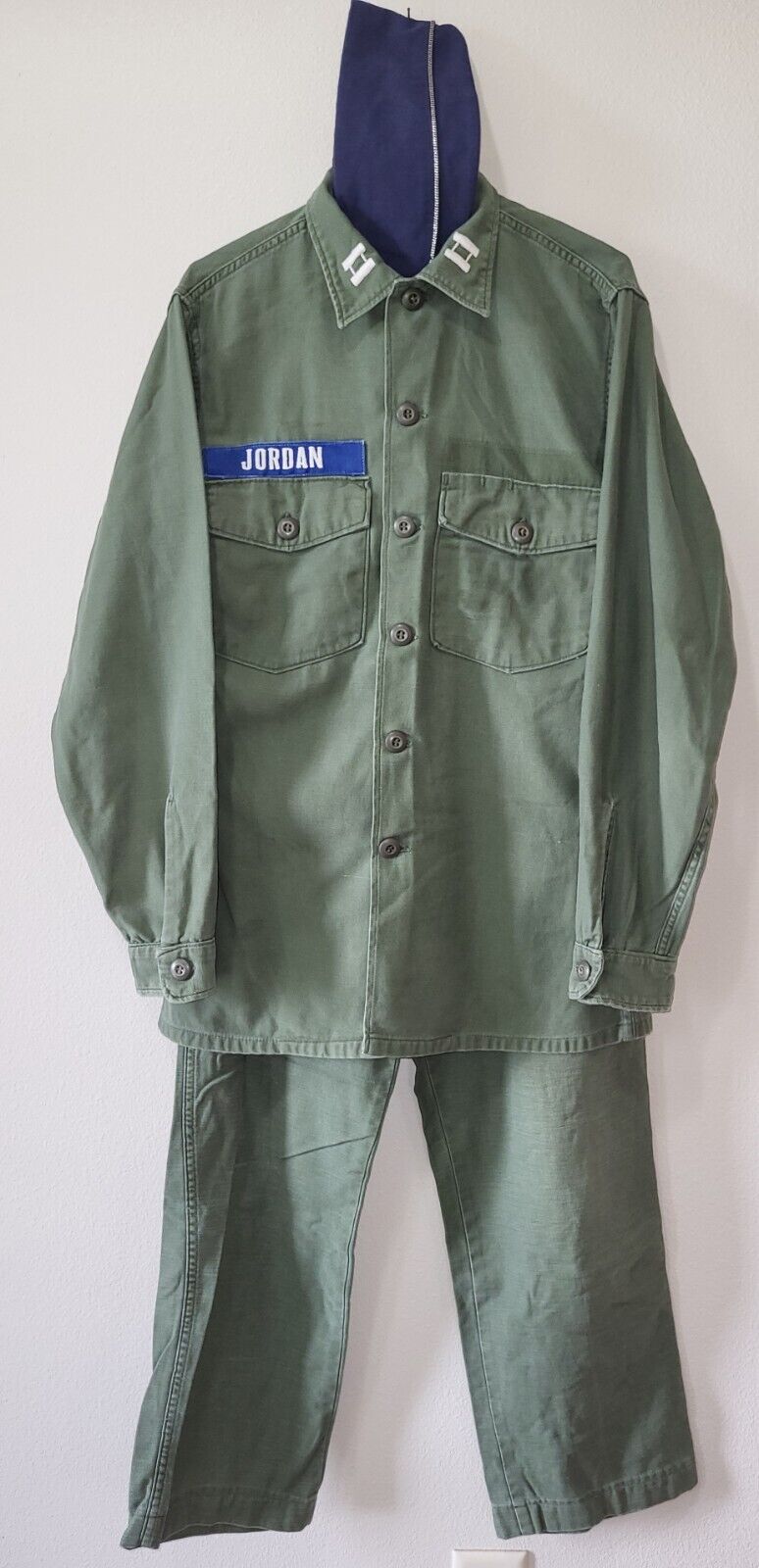 AIR FORCE Vietnam War SATEEN OG-107 Uniform Jungle Jacket, Pants Trousers, Belt