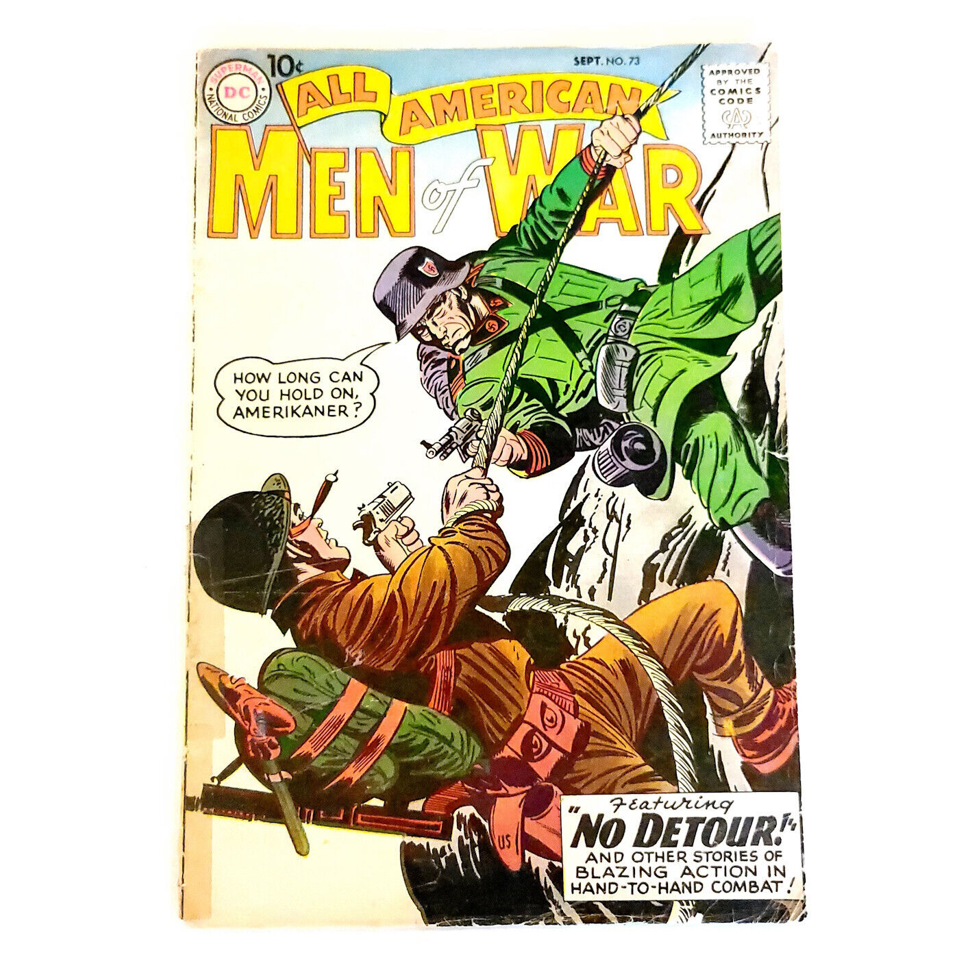 All American Men of War #73 (DC 1959 GD) - Joe Kubert, rough condition