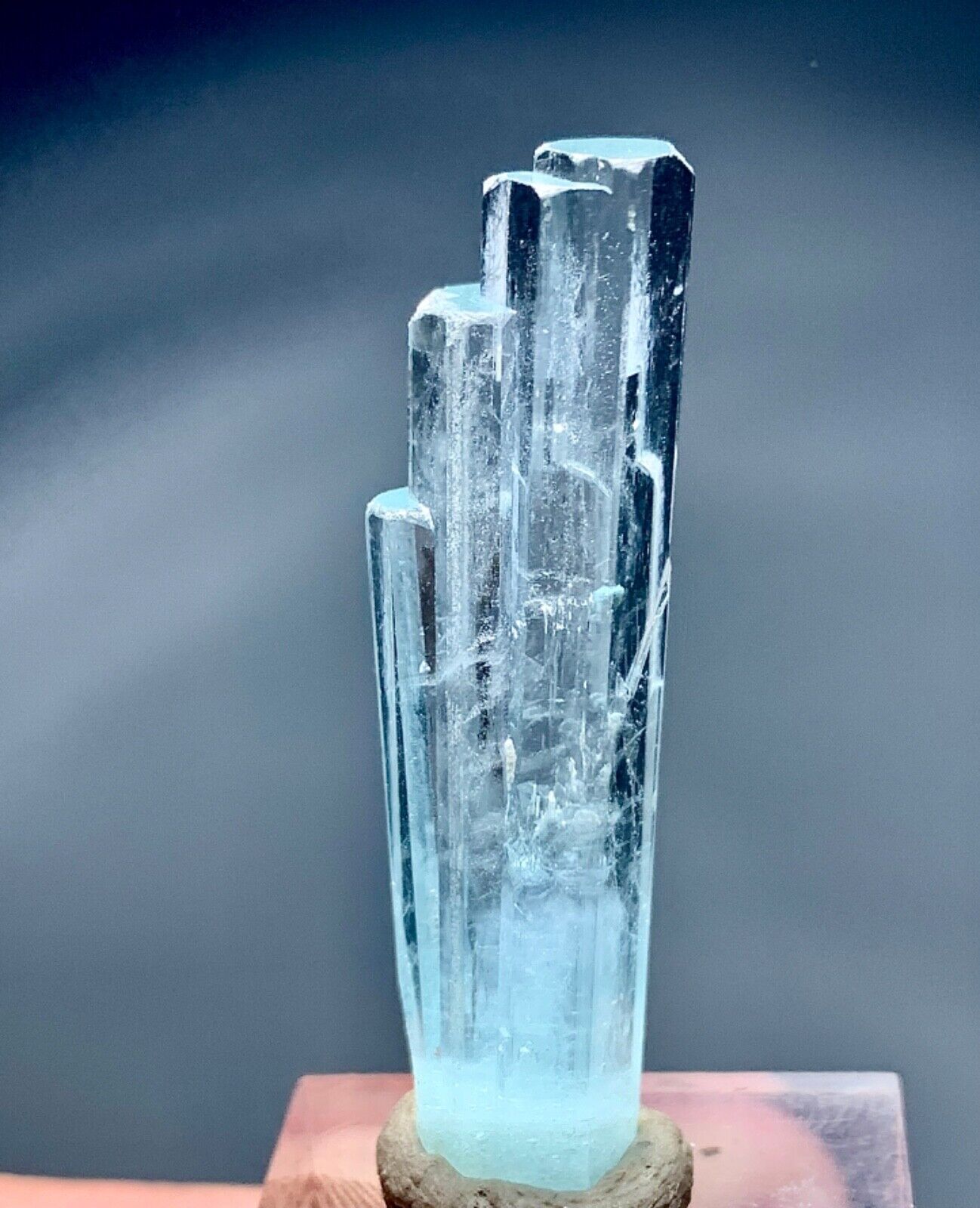 37 Carat Terminated Aquamarine Crystal Specimen From Shigar Pakistan