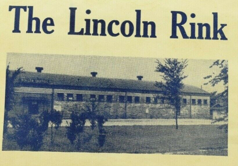 1930\'s-50\'s The Lincoln Rink Lincoln Park, MI Roller Skating Label Vintage B7