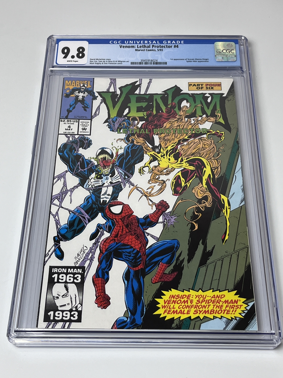 Venom: Lethal Protector #4 CGC 9.8 (1993) 1st app. of Scream (Donna Diego)