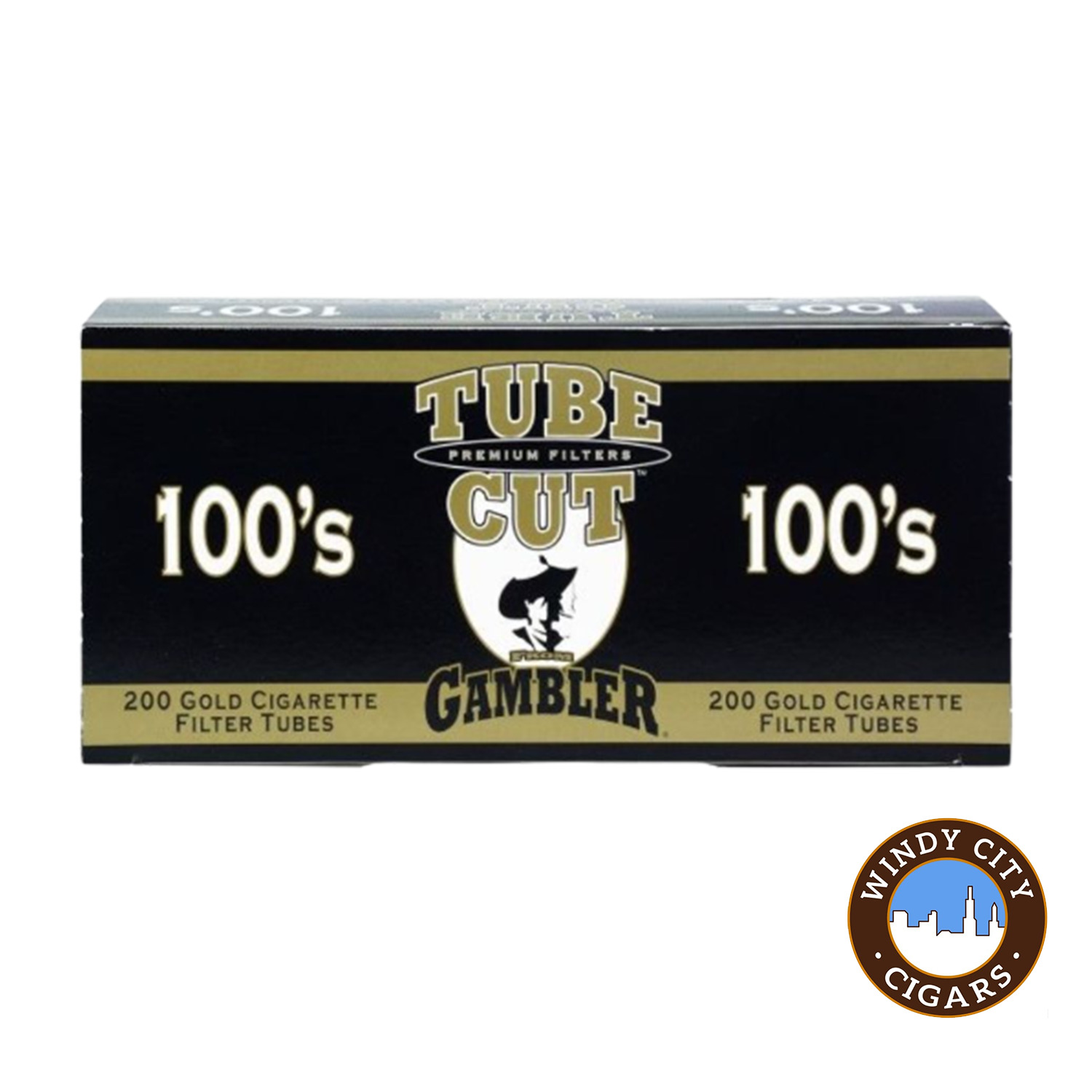 Tube Cut Gold 100s Cigarette 200ct Tubes - 10 Boxes