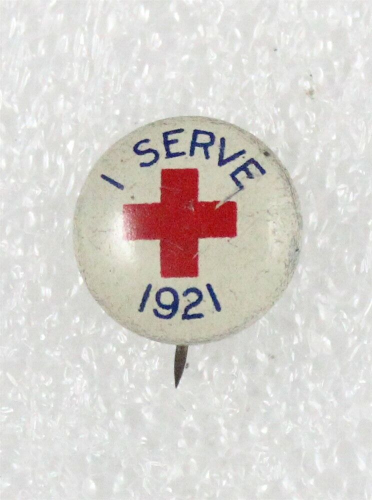 Red Cross: Junior 1921 I Serve campaign button - 15mm 