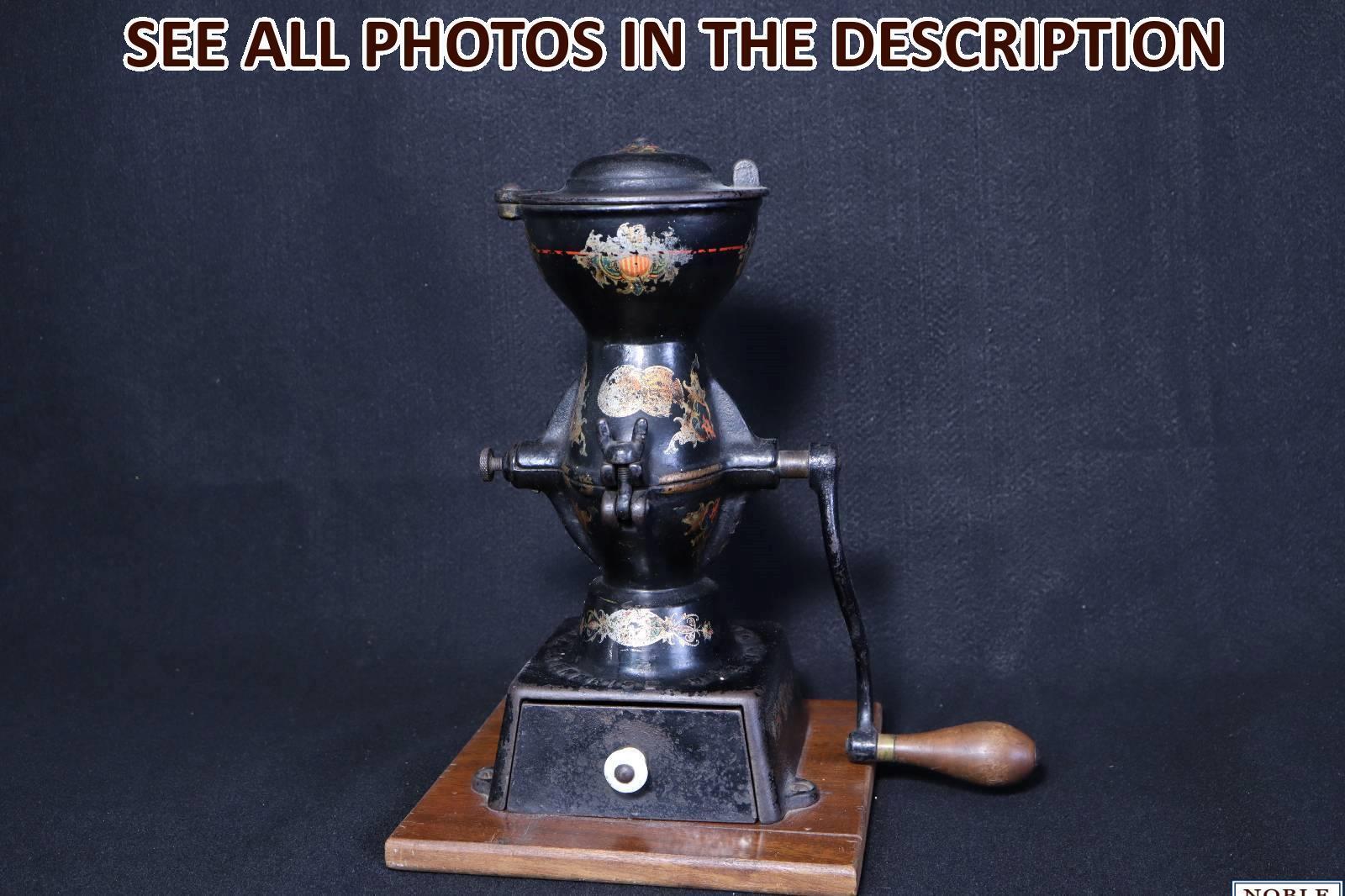 NobleSpirit No Reserve(PN)Antique Enterprise Mfg No. 1 Cast Iron Coffee Grinder 