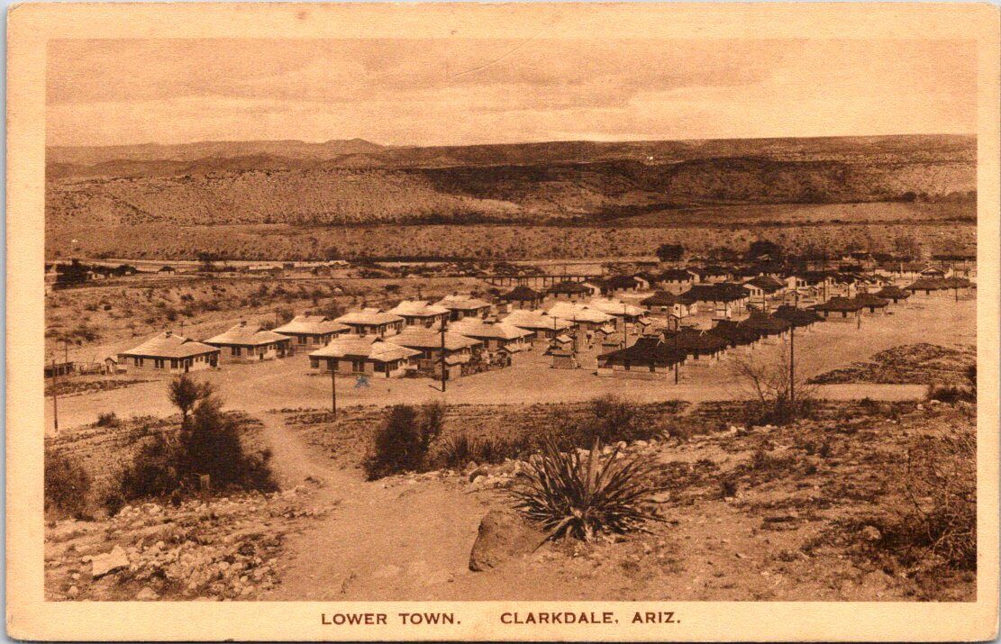 Lower Town, CLARKDALE, Arizona Postcard - Albertype